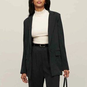 NWOT Reformation Major Blazer Black Size XS